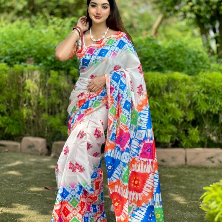 702 Tangail Silk Saree