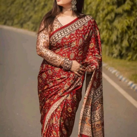 Premium Chandery Silk Saree Code - 4318