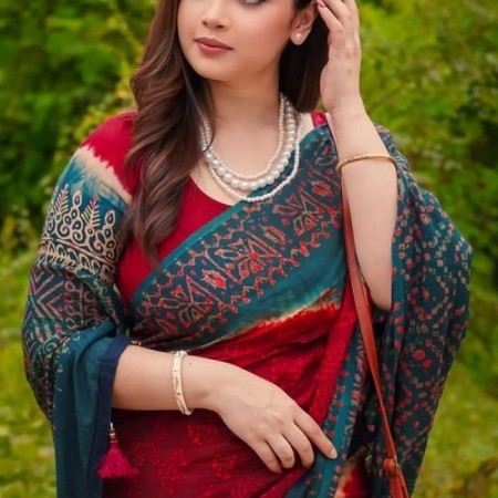 4310 - Premium Silk Batik Saree Code