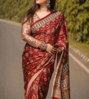 Premium Chandery Silk Saree Code - 4318